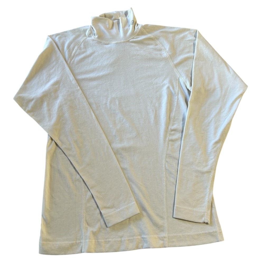Duofold Long Sleeve Mock Neck Top Layer Base Layer Ivory White Small S‎